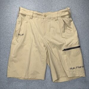 Huk Shorts Next Level Mens Medium Vented Performance Fishing Outdoor Stretch